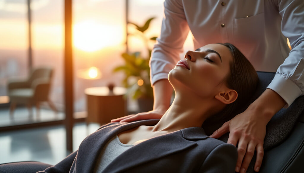 découvrez comment la pause énergie, un massage en entreprise, aide à réduire le stress et améliore le bien-être de vos collaborateurs. offrez un instant de détente et boostez la productivité au travail grâce à nos solutions professionnelles.