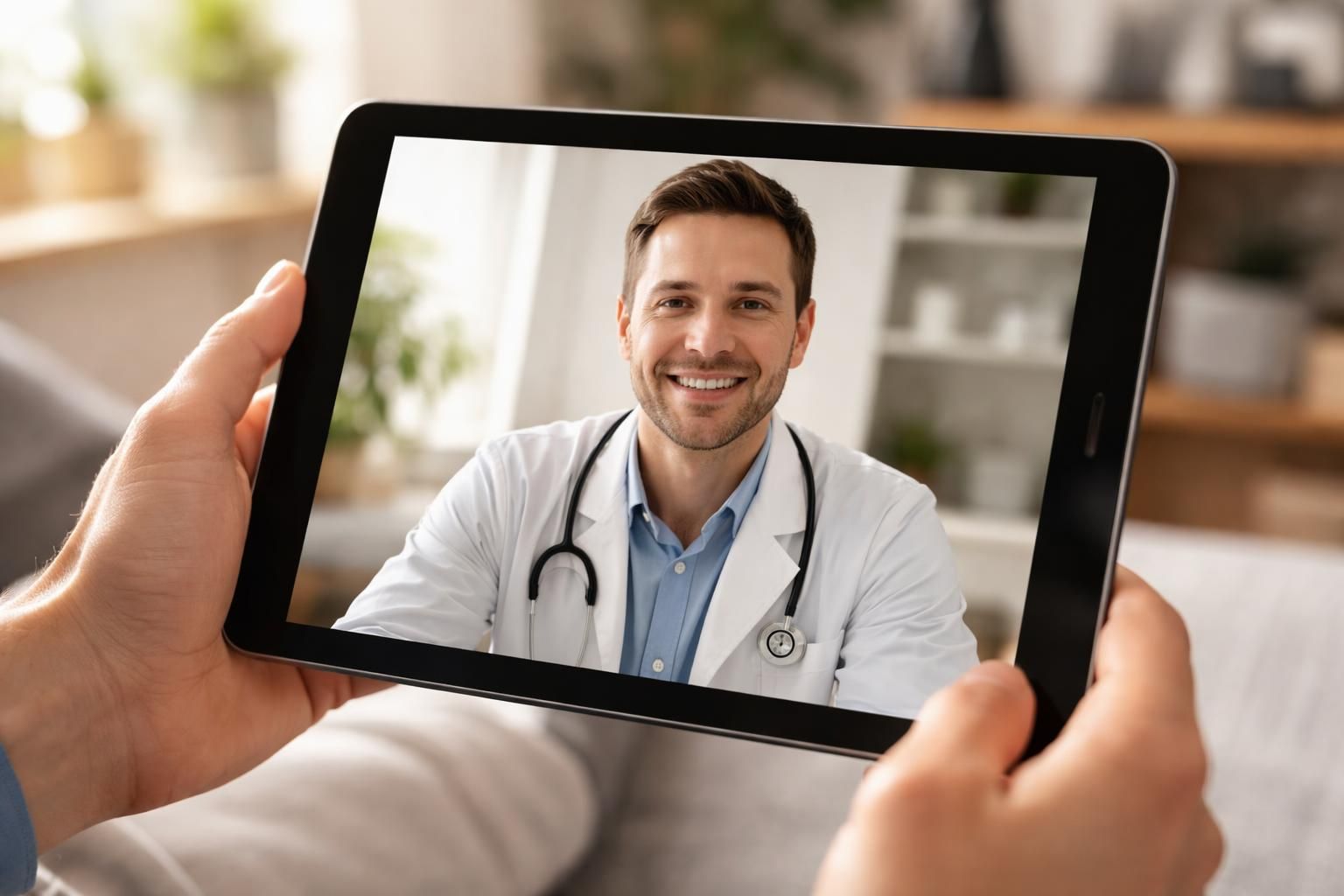 découvrez comment obtenir une image nette lors de votre téléconsultation médicale sur tablette tactile pour un diagnostic précis et une meilleure expérience utilisateur.